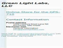 Tablet Screenshot of greenlightlabs.com